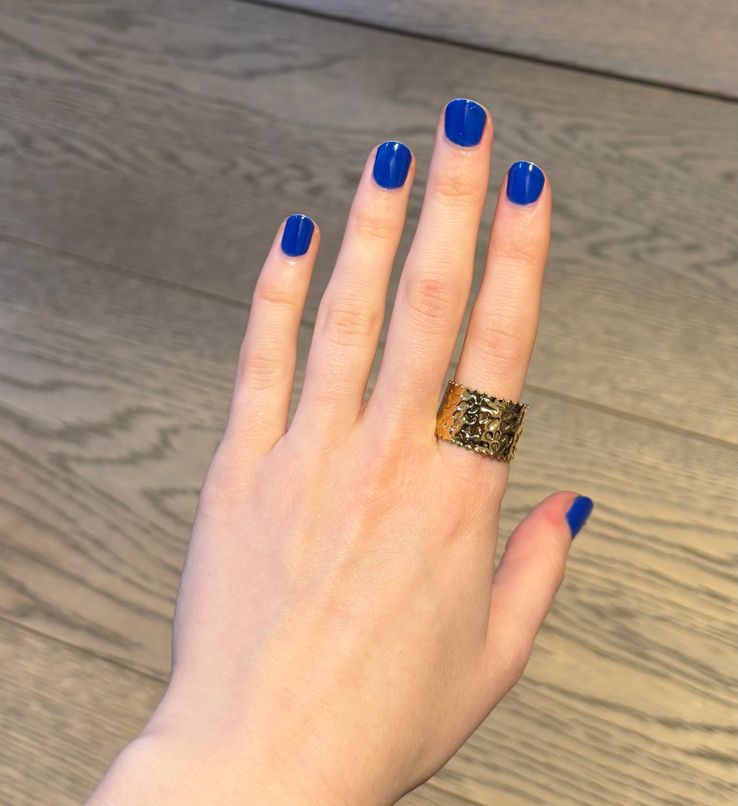 Bague Maud en acier inoxydable dorée