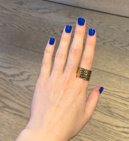 Bague Maud en acier inoxydable dorée