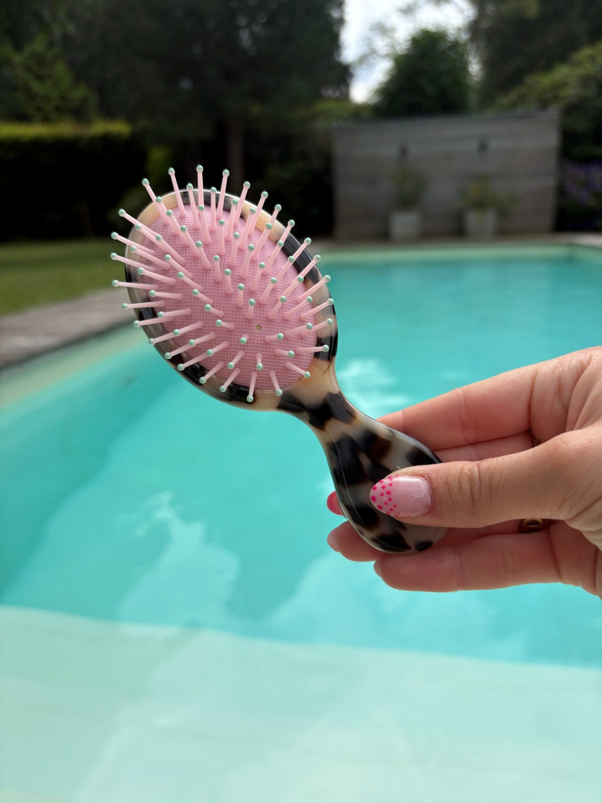Brosse Diamant beige tachetée