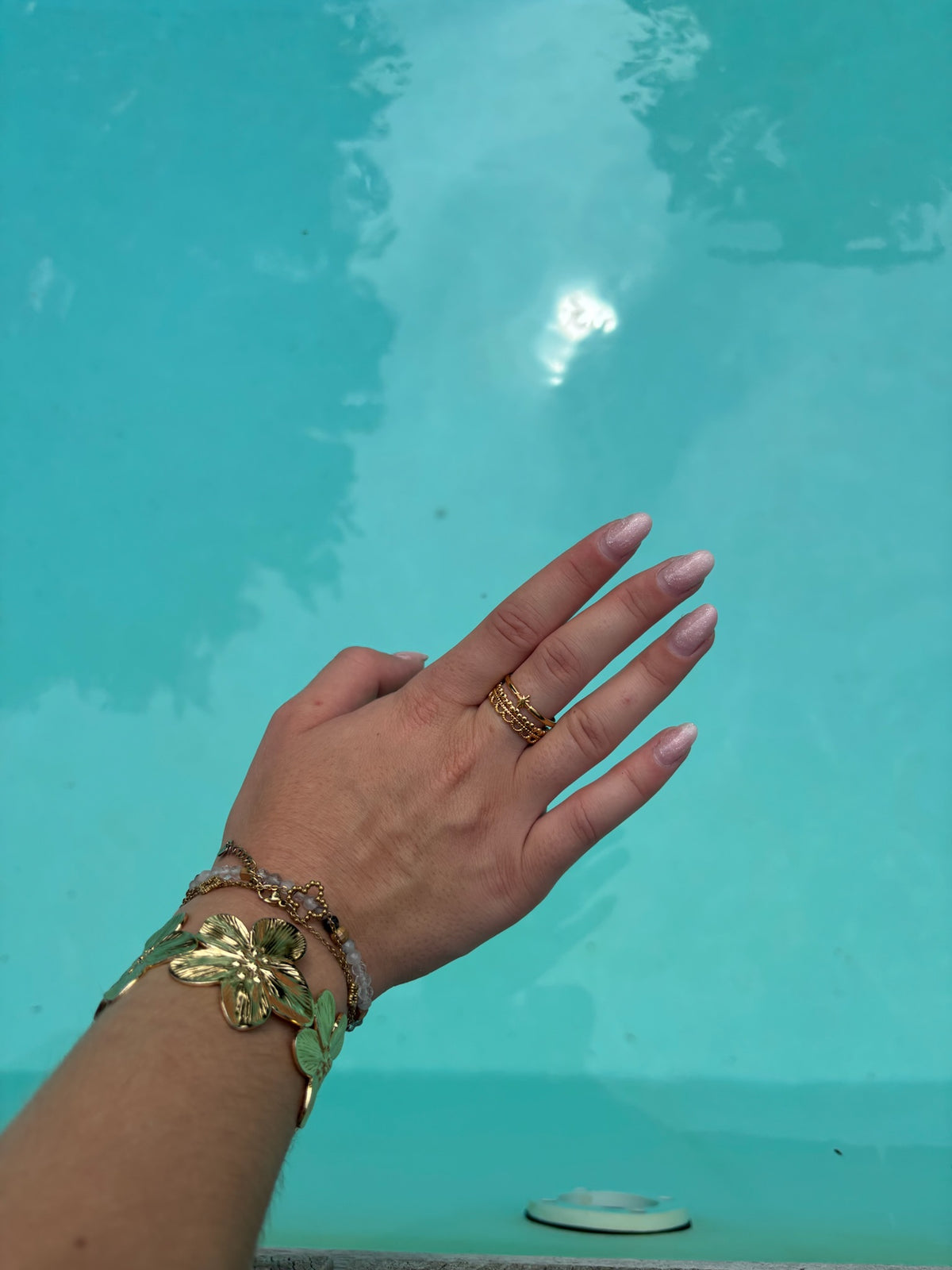 Bague Marion en acier inoxydable dorée