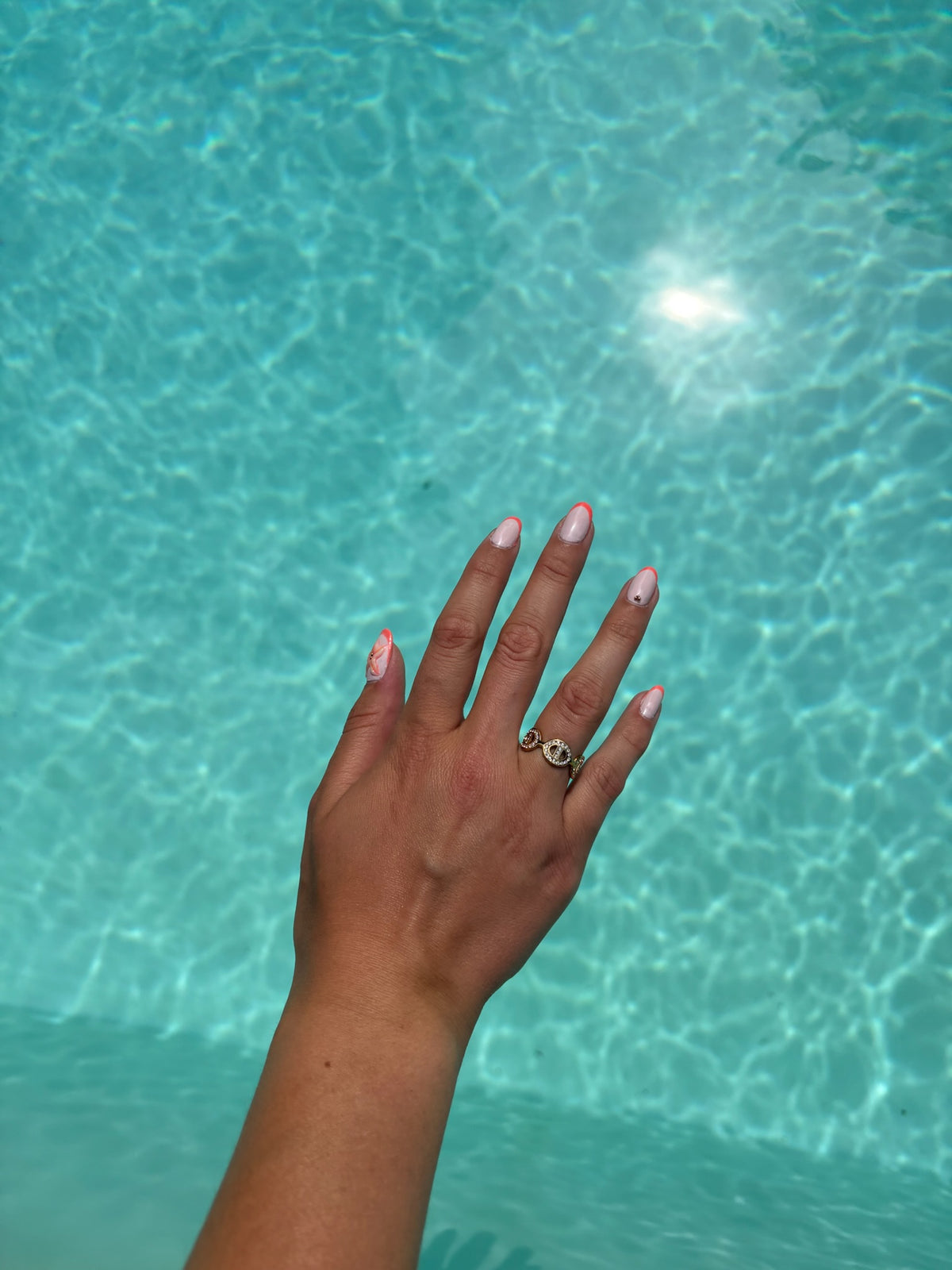 Bague Maya en acier inoxydable dorée
