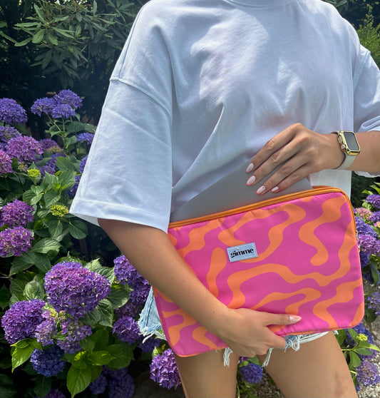 Pochette d’ordinateur Naples rose/orange 13 pouces